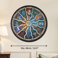 Jeu de puzzle rond en carton personnalisé de 500 pièces, 48 cm, encre de soja, ajustement parfait, boîte écologique à 3 couches, épaisse et sûre, conforme aux normes EN71 CE ISO, jouet éducatif de qualité supérieure