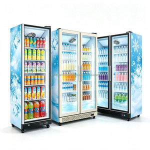 ตู้โชว์กระจกแนวตั้งสามประตู ระบบทำความเย็นแบบหมุนเวียนด้วยอากาศ - Product Image 5