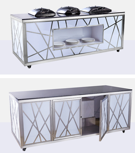 Mesa <span class=keywords><strong>de</strong></span> Buffet Plegable Moderna para Bodas, Restaurantes, Hoteles, Mesas <span class=keywords><strong>de</strong></span> Comedor <span class=keywords><strong>de</strong></span> Hotel, Estación <span class=keywords><strong>de</strong></span> Cocina, Mostrador <span class=keywords><strong>de</strong></span> Buffet - Product Image 5