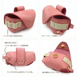 Japanese and Korean style <b>golf</b> small bag, multi-functional <b>golf</b> cleat bag, accessory bag, PU leather <b>golf</b> waist bag. - Product Image 3