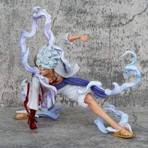 Figura de Acción de 17.5cm del Dios del Sol Nika Gear 5 Monkey D. Luffy en Postura de Sentadilla con Cabello Blanco, Modelo de Juguete - Product Image 4