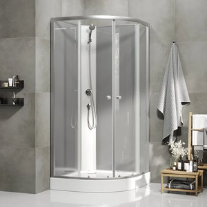 Shower Room Round Glass Door Handle Head to Head Stainless Steel Shower Glass Door <strong>Pull</strong> Handle with <strong>Knob</strong> - Product Image 6