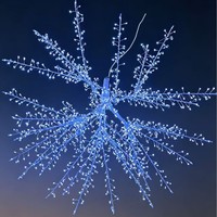 Nouvelle conception de guirlande lumineuse LED DIY, lustre suspendu, feux d'artifice, pissenlits lumineux pour le printemps, Noël, le Nouvel An et les fêtes