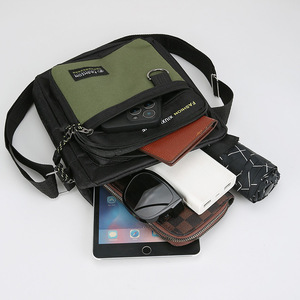 Fashion Xiuxianxile Men's Nylon Shoulder Bag Military Green Durable Crossbody Bag Everyday Use - Product Image 4