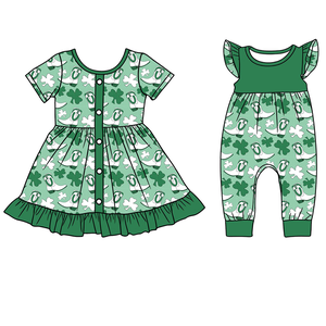 Preventa MOQ 5 Vestido Romper Estilo Western Rosa Azteca para Niñas Pequeñas, Venta al por Mayor, Ropa de Verano para Hermanas, Ropa Infantil de Boutique - Product Image 5