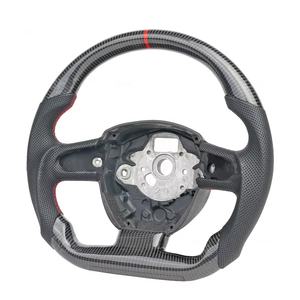 <span class=keywords><strong>Volante</strong></span> de coche de cuero personalizado de fibra de carbono Real para <span class=keywords><strong>Audi</strong></span> A3 <span class=keywords><strong>A4</strong></span> A5 B7 A6 Q5 Q7 S5 S4 <span class=keywords><strong>2006</strong></span> 2007 2008 2009 2010 2011 2012 Rs3 - Product Image 3