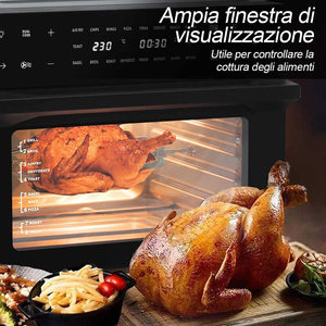 30L Electric Air Fryer Oven 18 Preset Menus Countertop Convection Bake Oven with 4 Accessories - Product Image 5