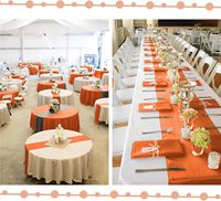 Chemin de table élégant en satin 12x108 pouces-Tissu de banquet imperméable avec support antidérapant pour la décoration de fête