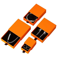 Joyero de lujo de cartón grande personalizado, caja de cajón de Material reciclado de laminación mate en relieve con revestimiento UV para joyería