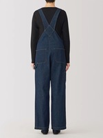 Combinaison formelle élégante OEM ODM combinaison ample en denim bleu foncé à bretelles pour femmes pantalon cargo de décoration avec poches