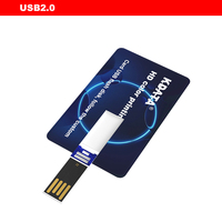 Carte de visite mémoire USB 2.0 impression couleur cadeau populaire publicité 8 Go clé USB en plastique clé USB 16 Go carte de crédit