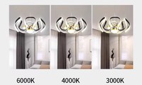 CCT lampu gantung LED 3 redup, lampu proyeksi bintang langit Emas Untuk Hotel lobi rumah tangga ruang tamu