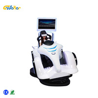 Centre commercial Nouveau simulateur de jeu de conduite automobile en réalité virtuelle 9D 1 siège VR Voitures 9D Simulateur de course VR Machine de jeu