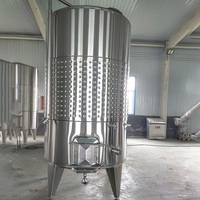 Réservoir de fermentation de vin de raisin TEKBREW 3000L avec chemises de refroidissement Acier inoxydable 3 tonnes Cuve de fermentation du vin