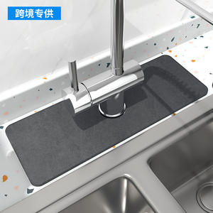 Tapete rectangular de tierra diatomeas para grifo, impermeable, para encimera de cocina, para uso doméstico. - Product Image 2