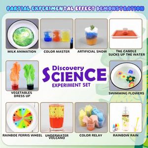 Frontier Kids DIY Science Experiment Kits 268 Experimental Sets with <b>Playdough</b> & <b>Slime</b> Colorful Toy for Children's Play - Product Image 2