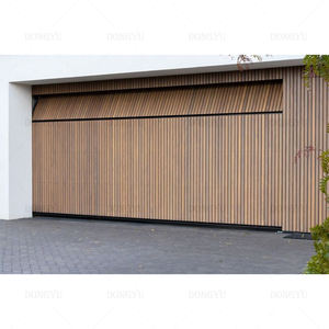 <span class=keywords><strong>Puerta</strong></span> de Garaje Industrial de Dos Coches <span class=keywords><strong>con</strong></span> Doble Sección de Acero Norteamericano y Puertas Peatonales para Viviendas Residenciales - Product Image 6