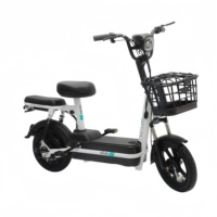 Bicicletas Eléctricas de Largo Alcance de 48V 12/20Ah con Batería de Plomo-Ácido, Personalizadas de Fábrica, para Adultos, de Alta Velocidad