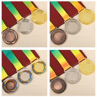 Médaille personnalisable en alliage de zinc électroplaqué, or, pour les jeux scolaires des enfants, les compétitions, les cadeaux d'affaires