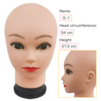 Tête de mannequin en PVC pour la formation en maquillage et la présentation de perruques - Modèle de visage réaliste pour la pratique de la beauté