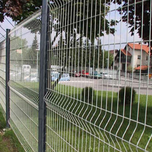 6 feet dây sắt màu xanh đậm lưới 3D gấp hàng rào an ninh tấm sơn tĩnh điện khung kim loại thiết kế tùy chỉnh cho hàng rào trang trại - Product Image 3