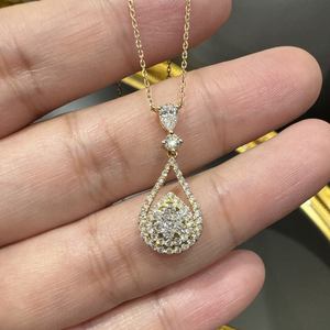 Collar de diamantes cultivados en laboratorio de 10K 14K 18K para mujeres cubanas al por mayor - Product Image 3