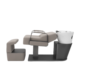 Usine professionnelle directement luxe moderne en acier inoxydable large poser shampooing chaise repose-pieds réglable éponge haute densité - Product Image 1