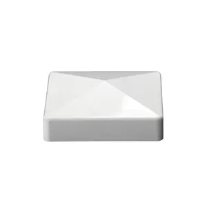 Fentech высококачественные белые пластиковые плоские колпачки для забора 3,5x3,5 дюйма