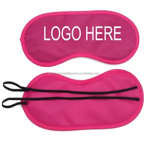 With two elastic straps at back terylene fabric and ideal promotional item for airlines travel Terylene Sleep Eye Masks