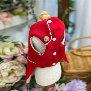 Robe pour petit chien en polyester écologique haut de gamme, classique, en peluche, pour Noël, Nouvel An, hiver, lavage à la main - Product Image 3