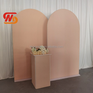 SMOOTH Decoration Supply Round White Acrylic <b>Backdrop</b> Party Arch Pvc Background for Wedding - Product Image 4