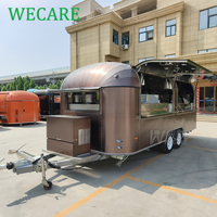 Camion de restauration rapide WECARE personnalisé pour pizzas, tacos, saucisses grillées, hot-dogs, bretzels, chocolat, avec équipement de cuisine complet