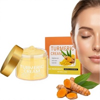 Crème pour le visage au curcuma avec vitamine E et niacinamide, crème réparatrice pour la peau, éclaircissante, anti-âge et anti-taches