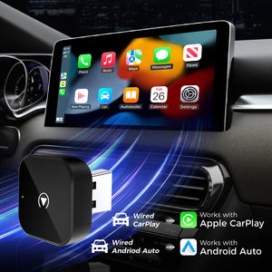 V8 Wireless CarPlay Android Auto Solution Customizable Retail Car Play <b>Box</b> Apple and Android Portable Universal - Product Image 2