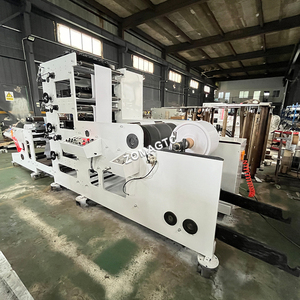 Hoàn toàn tự động 6 Màu Nhãn Stack flexo máy in cuộn để cuộn Sticker không thấm nước Máy in nhãn - Product Image 2