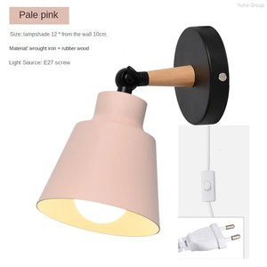 Applique murale en fer minimaliste nordique avec bras oscillant, applique murale LED pour salon, à intensité variable - Product Image 5