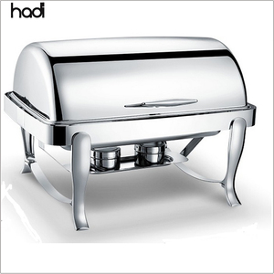 Equipo de Restaurante Económico en Venta, Plato Calentador Hidráulico Oblongo de 9 Litros con Tapa Enrollable Dorada <span class=keywords><strong>para</strong></span> <span class=keywords><strong>Bodas</strong></span> - Product Image 3