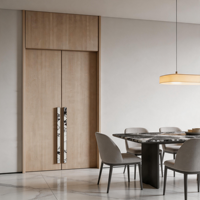 Porte intérieure moderne de luxe avec revêtement ignifuge pour chambre, appartement, hôtel, villa, entrée de maison
