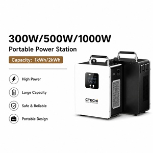 Station d'alimentation portable OEM ODM 300W 500W 1000W avec batterie au lithium, alimentation de secours portable pour le camping, compatible avec l'énergie solaire - Product Image 2