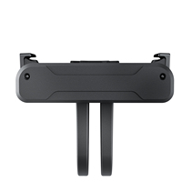 Adaptateur magnétique à deux griffes Telesin pour caméras Osmo Action 5/4/3, alliage d'aluminium noir
