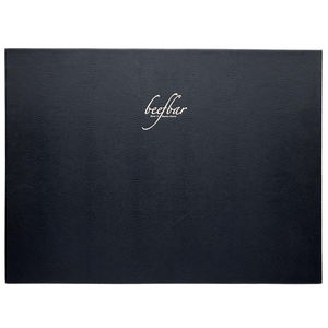 Menú de cócteles de piel sintética con MOQ bajo, menú de restaurante de una sola página con esquinas fijas, cubiertas para menús de restaurante - Product Image 5