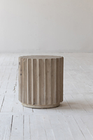 Table basse de salon moderne vintage en bois massif de pin recyclé petite table basse