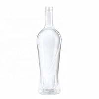 Botol Silinder Kaca Super Flint Ramah Lingkungan 700ml, Grade Makanan, Tutup Gabus, Logo Dapat Disesuaikan, Sablon, OEM/ODM Tersedia