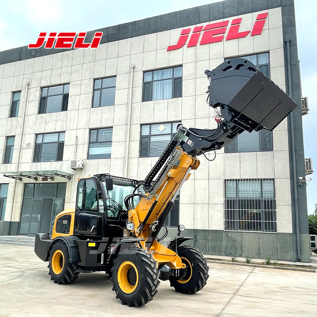 China JIELI 4WD Compact Telescopic Mini Wheel Loader Diesel Engine Hydraulic Pump Motor CE Certified 2.5Ton Capacity for