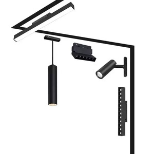 Rail de lumière magnétique LED 48V personnalisable, encastré, en surface, accessoires en aluminium - Product Image 3