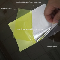 Film de diffusion prismatique BEF transparent personnalisé en PET pour l'amélioration de la luminosité des écrans LED d'ordinateurs portables et LCD, découpable