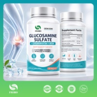 Capsules de Glucosamine Sulfate, Chondroïtine et MSM, Complément de Soutien Articulaire Haute Concentration, OEM ODM Marque Privée, Sans OGM et Sans Gluten