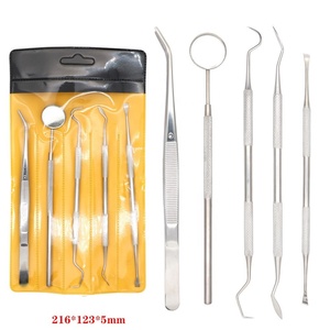 Strumenti dentali in metallo strumenti professionali per la pulizia dei denti Pick dentale Kit per la cura orale in acciaio inox Kit per l'igiene dentale Set - Product Image 3