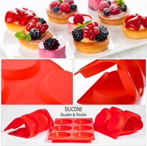 1 pieza de molde de silicona para pastel Whoopie Pie maíz pan Muffin Pan 6 cavidades antiadherente molde para hornear magdalenas pastel molde platos - Product Image 3
