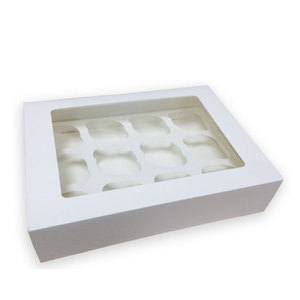 Eco Luxury Custom Brand Rigid Paperboard Cupcakes Packaging <b>Box</b> with Glossy/Matt Lamination Embossing Candle Use - Product Image 3